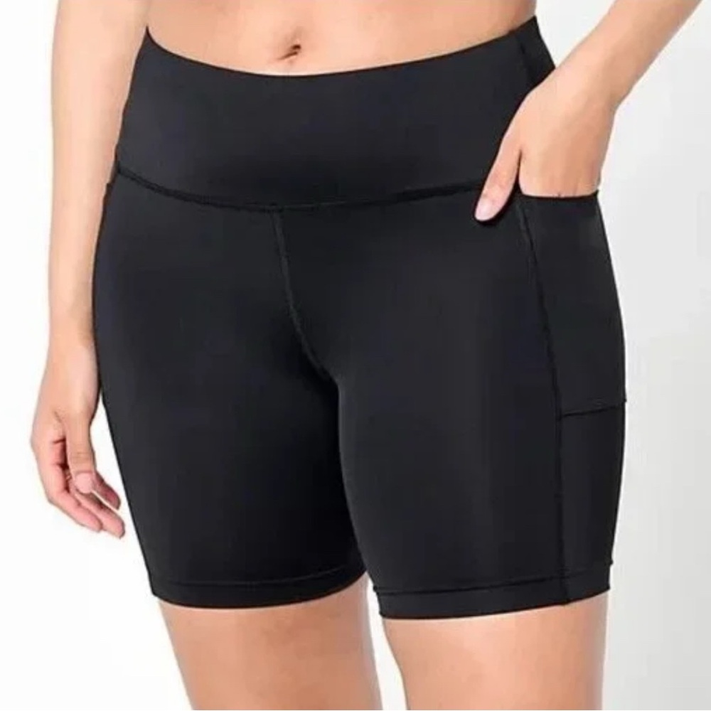 Lands' End Women's Black Bike Shorts